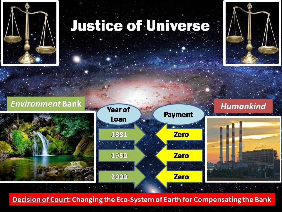Universe Justice between Environmnet and Humankind